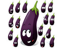 卡通蔬菜表情矢量图2