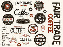 欧式咖啡标签-矢量图