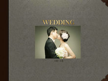 韩国艺术婚纱摄影PPT模板