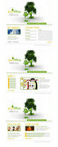 绿色网页设计psd素材