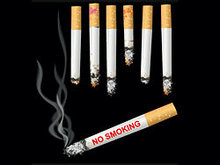 禁烟广告矢量图