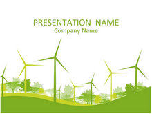 绿色风力电力能源工业PPT模板