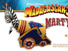 马达加斯加3-纸模(赠书签)
