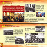 共产党历史成就展板psd素材