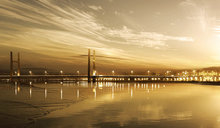 城市高架桥夜景图片素材