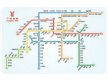 广州地铁线路图矢量图