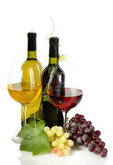 葡萄酒和葡萄图片素材