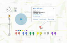 谷歌地图UI设计psd素材