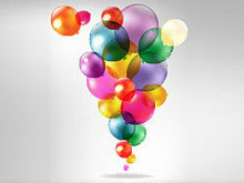 彩色气球矢量图3