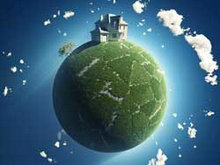 绿色世界极坐标15—高清图片
