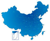 中国行政区地图psd素材