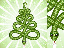 2013蛇年创意图形矢量图02