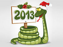 2013年蛇年贺卡背景图片