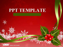 红色喜庆圣诞节PPT模板