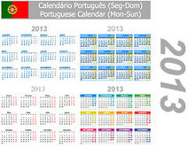 2013年日历设计矢量图