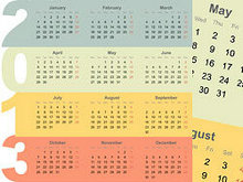2013年创意日历矢量图03