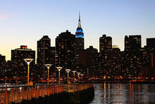 纽约城市夜景图片素材