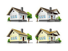 立体房屋模型矢量图4