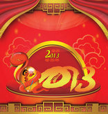 2013农历蛇年气氛布置PSD春节素材