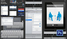 iPad界面设计psd素材