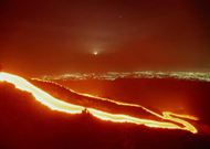 火山熔岩风景图片
