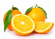 绿色营养橙子图片