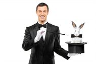 魔术师和兔子的图片