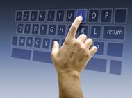 触碰键盘按钮素材图片