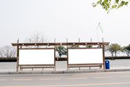 高清公交站广告牌图片
