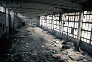废弃厂房背景图片