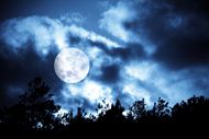 月亮天空素材图片