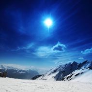 高清雪山风景图片