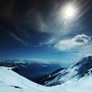 高清雪山风景图片