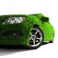 高清绿色汽车图片