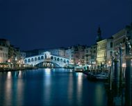 威尼斯城市夜景图片