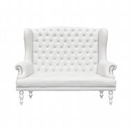 象牙白欧式沙发椅图片