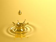 金色水滴背景图片