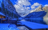 冬季山水风景图片