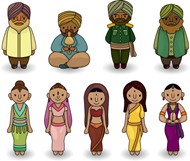印度人物卡通图片