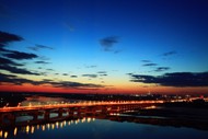 北戴河大桥夜景图片