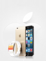 苹果iphone6手机和iWatch图片