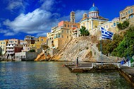 希腊锡罗斯岛建筑图片