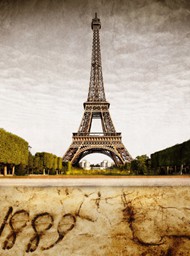 怀旧风格巴黎铁塔图片