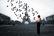 巴黎街拍美女图片