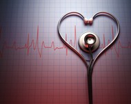 心电图与心形听诊器图片