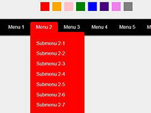 用 CSS3 创建一个漂亮的多种色彩的菜单