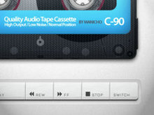 OLD SCHOOL CASSETTE PLAYER WITH HTML5 AUDIO