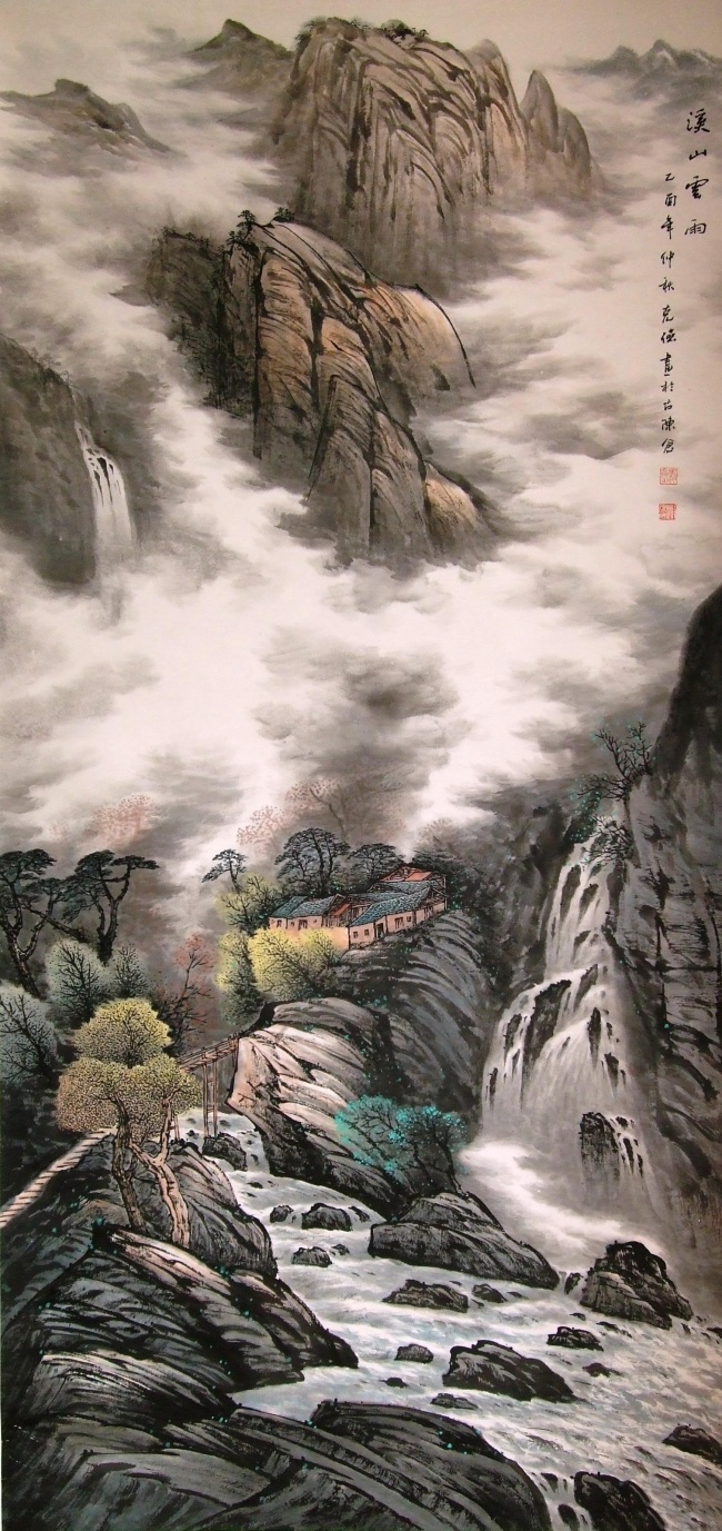 中国山水画图片-风景-素彩图片大全