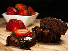 草莓和巧克力蛋糕