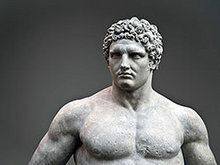 古希腊大力士雕塑高清图片